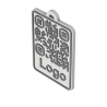 3ME QR kód přívěsek s logem - malý a praktický