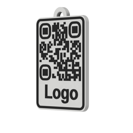 3ME QR kód přívěsek s logem - malý a praktický