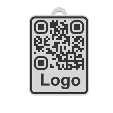 3ME QR kód přívěsek s logem - malý a praktický