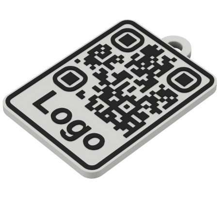 3ME QR kód přívěsek s logem - malý a praktický