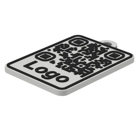 3ME QR kód přívěsek s logem - malý a praktický
