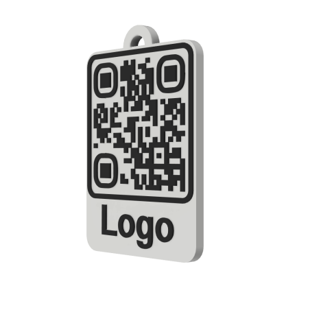 3ME QR Kód Přívěsek Mini s Logem | Stylová Klíčenka