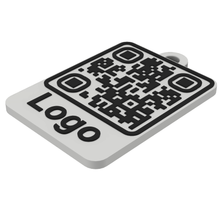 3ME QR Kód Přívěsek Mini s Logem | Stylová Klíčenka