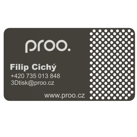 3D Tisk Vizitka na zakázku