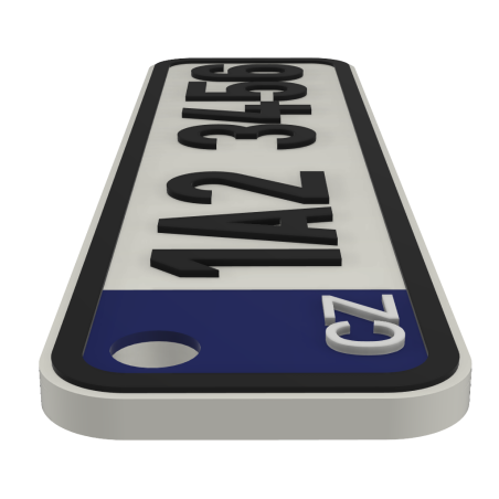 SPZ klíčenka na míru - modrá | PROO.cz