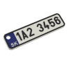 SPZ SK klíčenka na míru - modrá | Jméno | Přezdívka | PROO.CZ