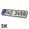 SPZ SK klíčenka na míru - modrá | Jméno | Přezdívka | PROO.CZ