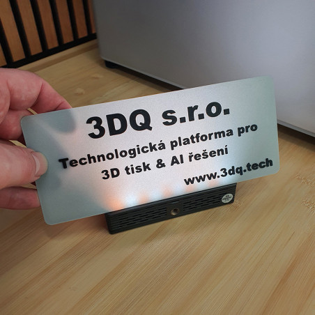 Originální 3D cedulka na zakázku 80x190mm - ekologické PLA