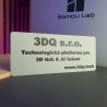 Originální 3D cedulka na zakázku 80x190mm - ekologické PLA