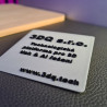 Originální 3D cedulka na zakázku 70mm - ekologické PLA