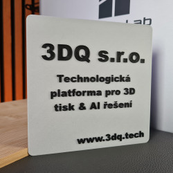 Originální 3D cedulka na zakázku 125mm - ekologické PLA