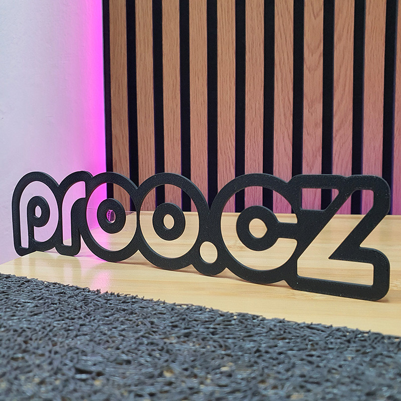 3ME Typo 9025 - Logo na stěnu pro moderní interiéry