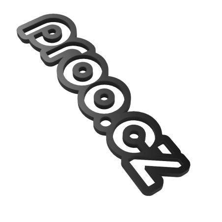 3ME Typo 9025 - Logo na stěnu pro moderní interiéry