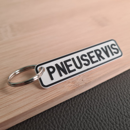 SPZ klíčenka na míru - bílá | Jméno | Přezdívka | PROO.CZ