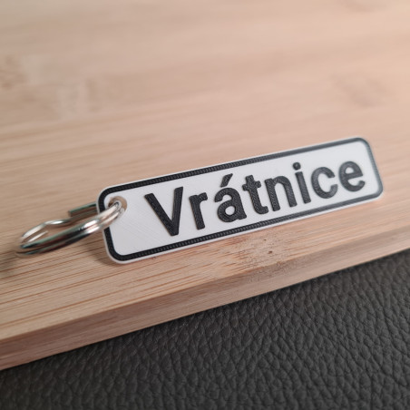 SPZ klíčenka na míru - bílá | Jméno | Přezdívka | PROO.CZ