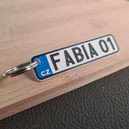 SPZ klíčenka na míru - modrá | PROO.cz