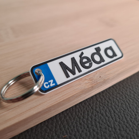 SPZ klíčenka na míru - modrá | PROO.cz