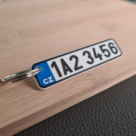 SPZ klíčenka na míru - modrá | PROO.cz