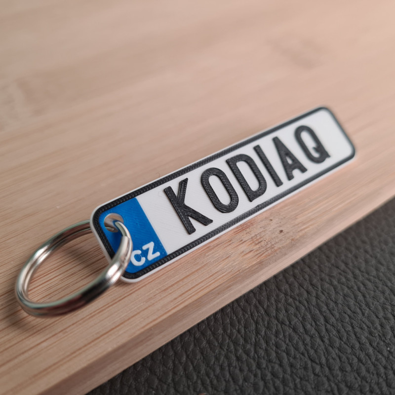 SPZ klíčenka na míru - modrá | PROO.cz