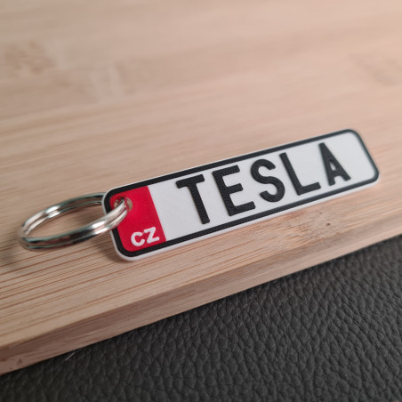 SPZ klíčenka na míru - červená  | Jméno | Přezdívka | PROO.CZ