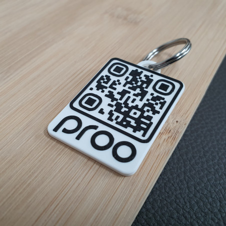 3ME QR Kód Přívěsek Mini s Logem | Stylová Klíčenka
