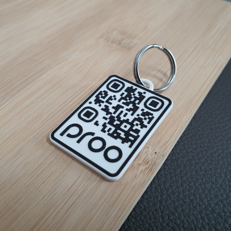 3ME QR kód přívěsek s logem - malý a praktický