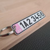 SPZ klíčenka na míru - růžová | Jméno | Přezdívka | PROO.CZ