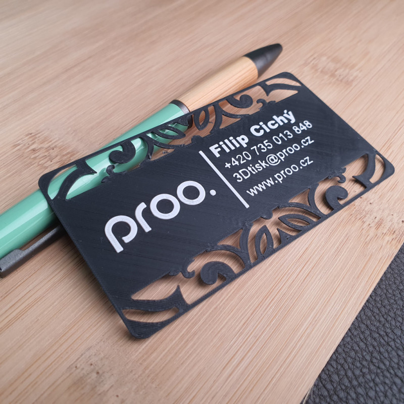 3D vizitka Zlatá na zakázku | proo.cz