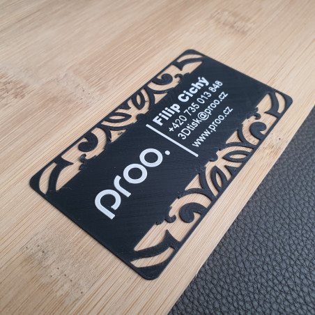 3D vizitka Zlatá na zakázku | proo.cz