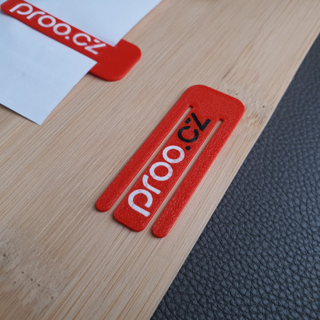 Reklamní sponka na papír s logem 3ME Axis | Multibarevná