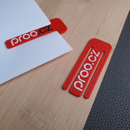 Reklamní sponka na papír s logem 3ME Axis | Multibarevná
