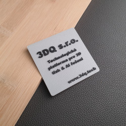 Originální 3D cedulka na zakázku 70mm - ekologické PLA